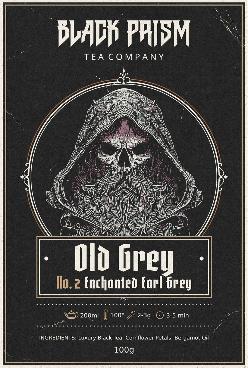 Old Grey packaging label