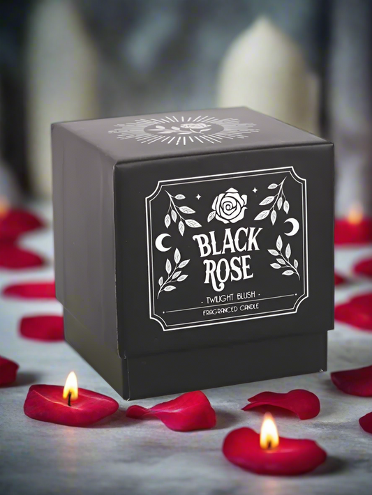 black rose gothic candle box