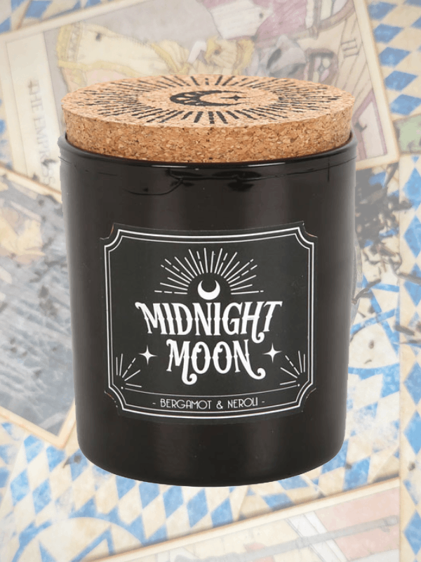 Midnight moon candle
